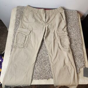 Unionbay Cargo Pants Men's 34x30 Tan Khaki Baggy Vintage Y2K Grunge‎ Skating